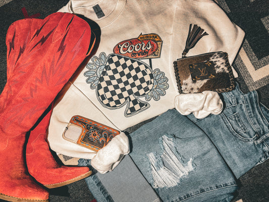 COORS COWBOY CREWNECK